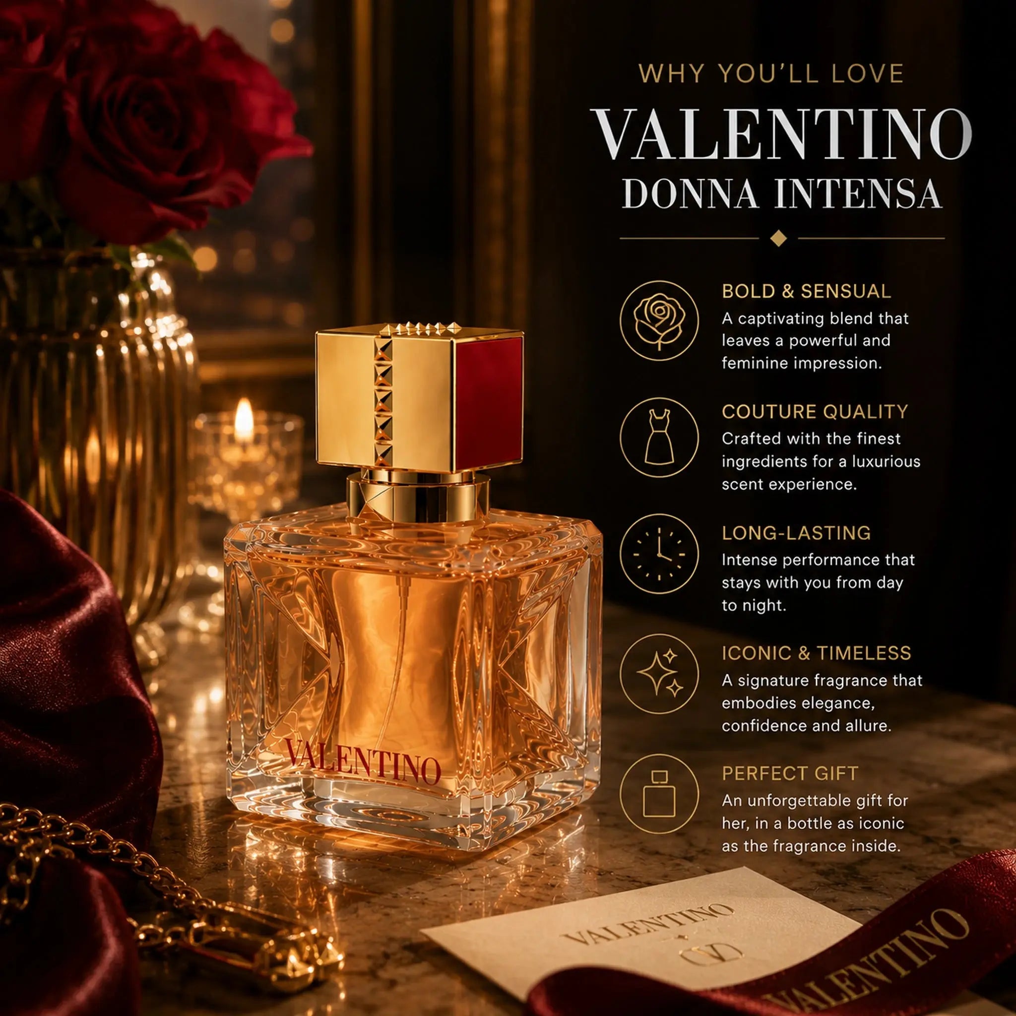 Valentino Voce Viva Intensa why you will love it perfume experience image at Gadgets Online NZ