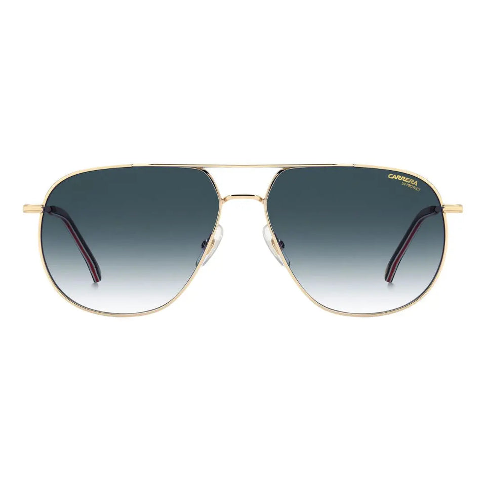Carrera 363/S men's pilot Gold-framed sunglasses with gradient lenses on a white background