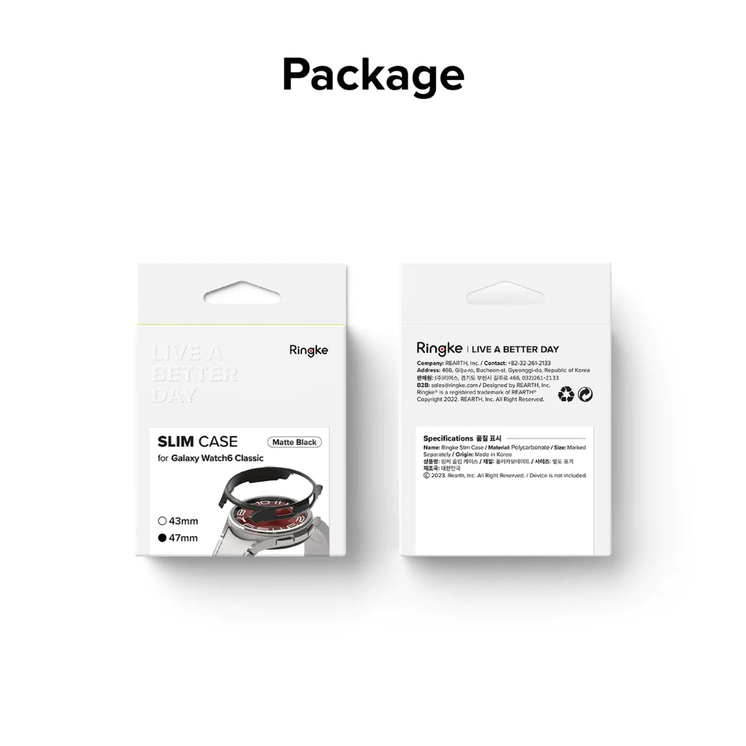Discover our comprehensive package, including a perfectly sized case and easy installation guide for your Galaxy Watch 6, ensuring maximum convenience and protection.