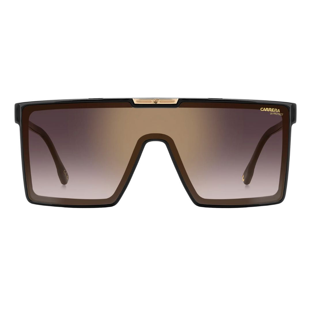 Carrera Victory C 07/S men's shield Sunglasses with a gradient brown lens on a white background