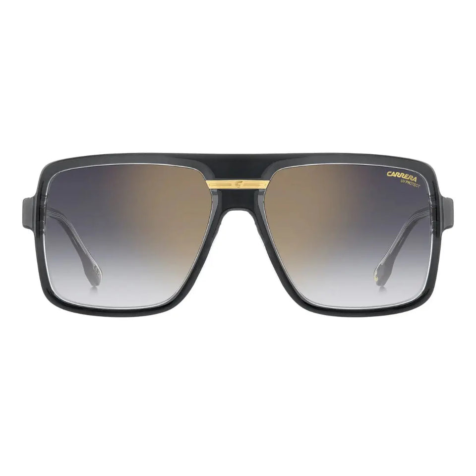 Carrera Victory C 09/S men's rectangular Sunglasses with black frame and gradient lenses on a white background