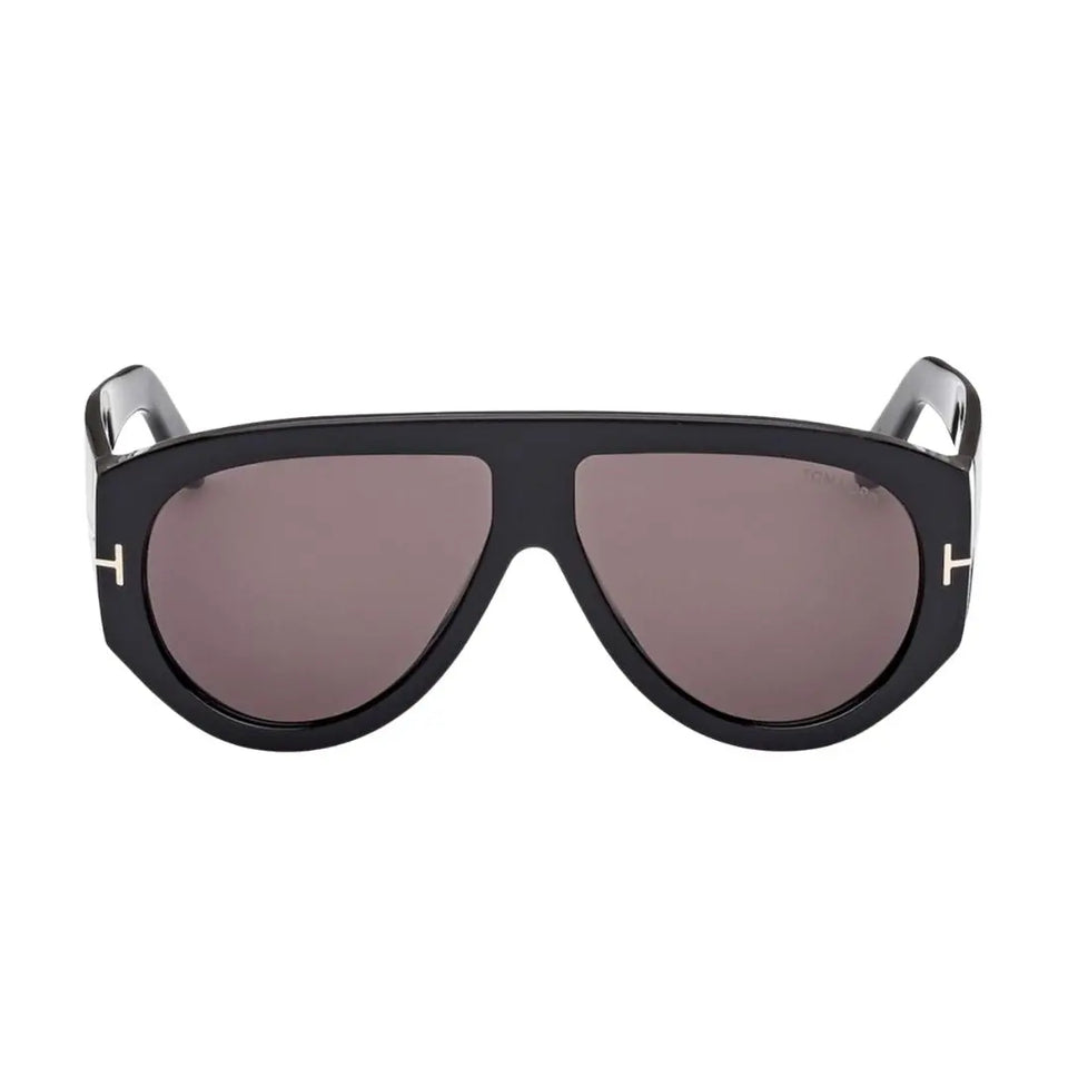 Tom Ford FT1044 Bronson Black sunglasses with a white background