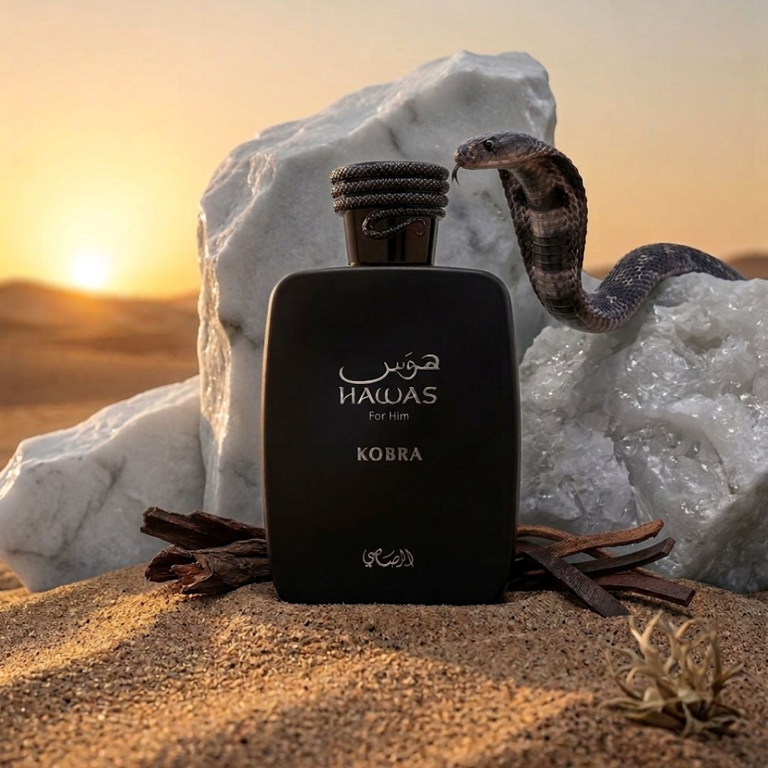 Rasasi Hawas Kobra EDP 100ml - desert presentation