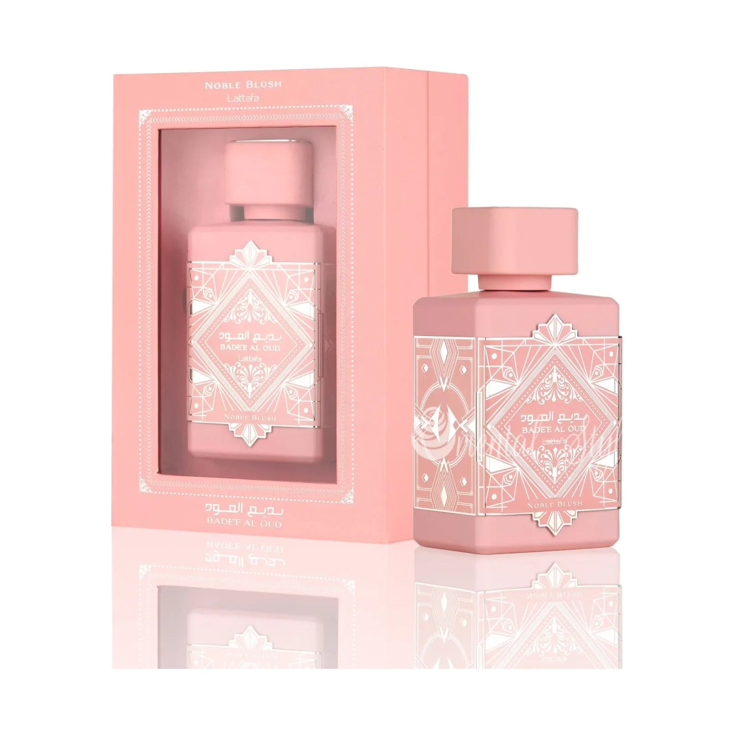 Lattafa Badee Al Oud Noble Blush EDP 100ml - bottle and presentation box