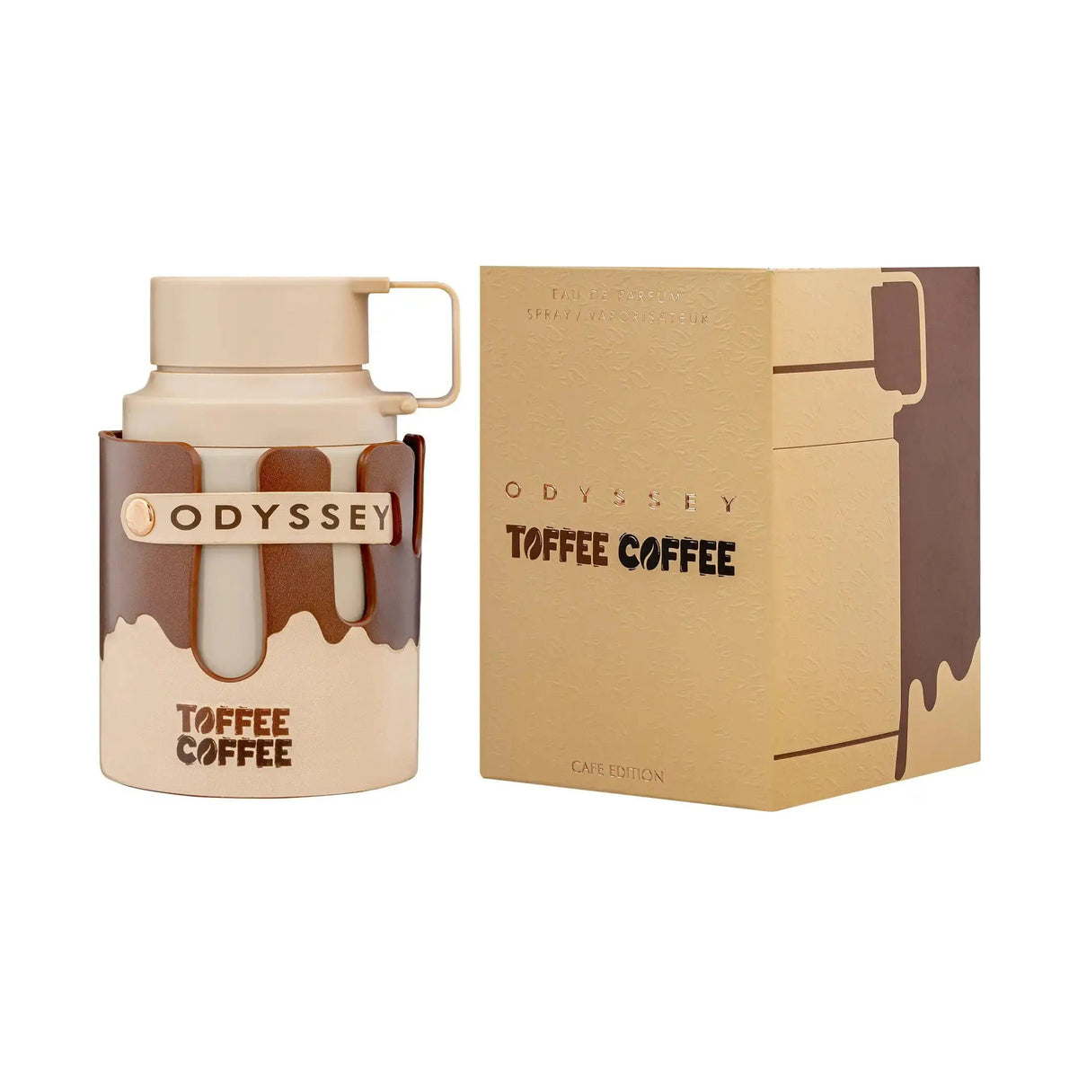 Armaf Odyssey Toffee Coffee Café Edition EDP 100ml - bottle and box
