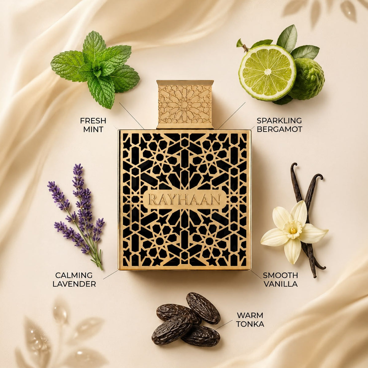 Rayhaan Elixir EDP 100ml - fragrance-note presentation
