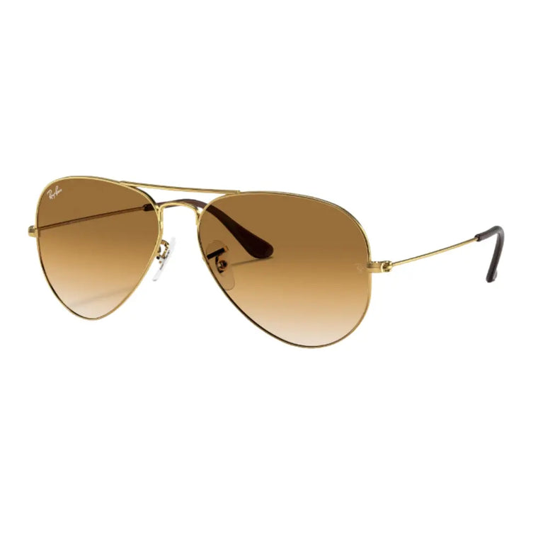 Ray-Ban Aviator Gradient RB3025 001/51 Arista Gold Light Brown 58mm Sunglasses