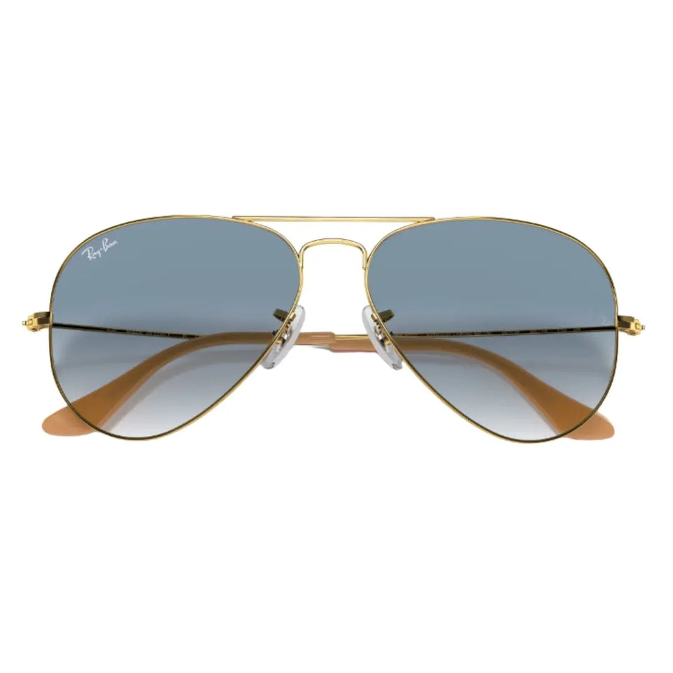 Ray-Ban RB3025 001/3F  62-14  Aviator Gradient sunglasses Full Front View