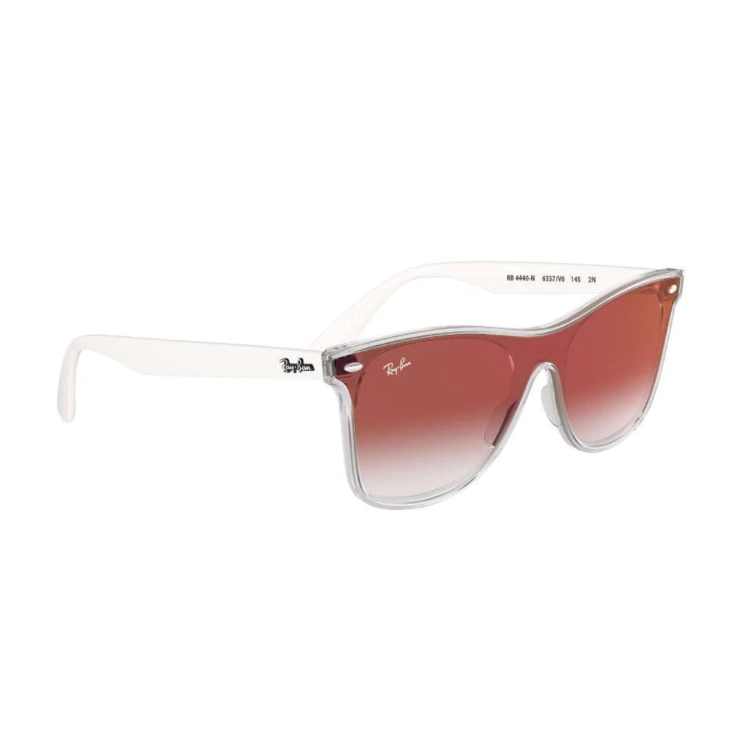 Ray-Ban RB4440N 6357V0 Blaze Wayfarer Transparent Red Lenses For Men And Women