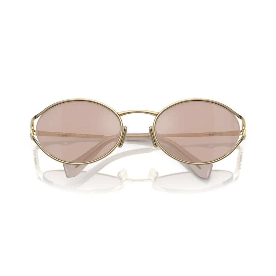 Folded View: Miu Miu MU 52YS ZVN20F – Compact Foldable Design, Stylish & Sophisticated