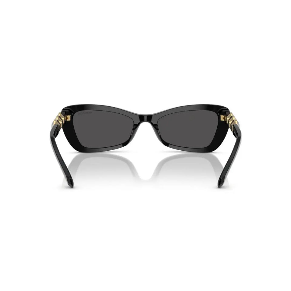  Back View: Swarovski SK6033 100187 Sunglasses – Elegant Swarovski Strass, Italian Craftsmanship, Luxury Women’s Eyewear