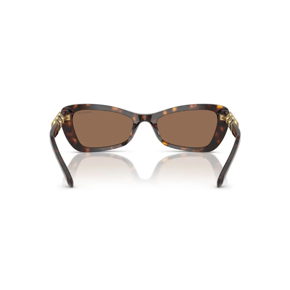 Back View: Swarovski SK6033 100273 Sunglasses – Elegant Swarovski Strass, Italian Craftsmanship, Luxury Women’s Eyewear