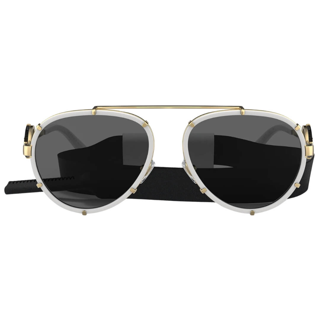 Versace VE2232 147187 - White Frame with Dark Grey Lens Front View