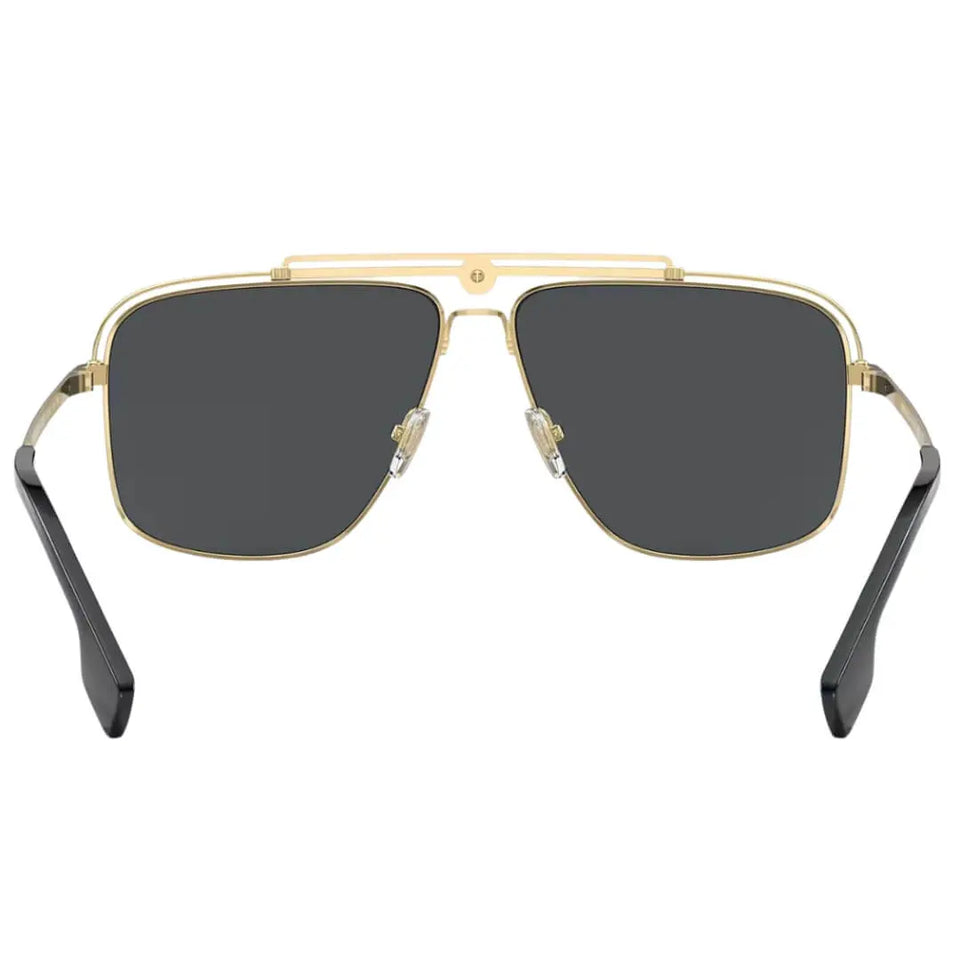 Versace VE2242 100287 Sunglasses - Gold Frame, Dark Grey Lens Versace
