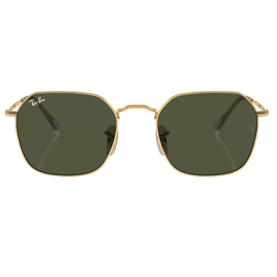 Ray-Ban Jim RB3694 001/31 Sunglasses - Gold Frame, Green Lens Front View
