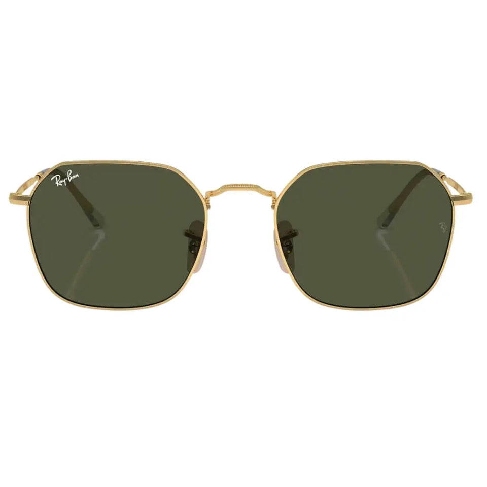 Ray-Ban Jim RB3694 001/31 Sunglasses - Gold Frame, Green Lens Front View
