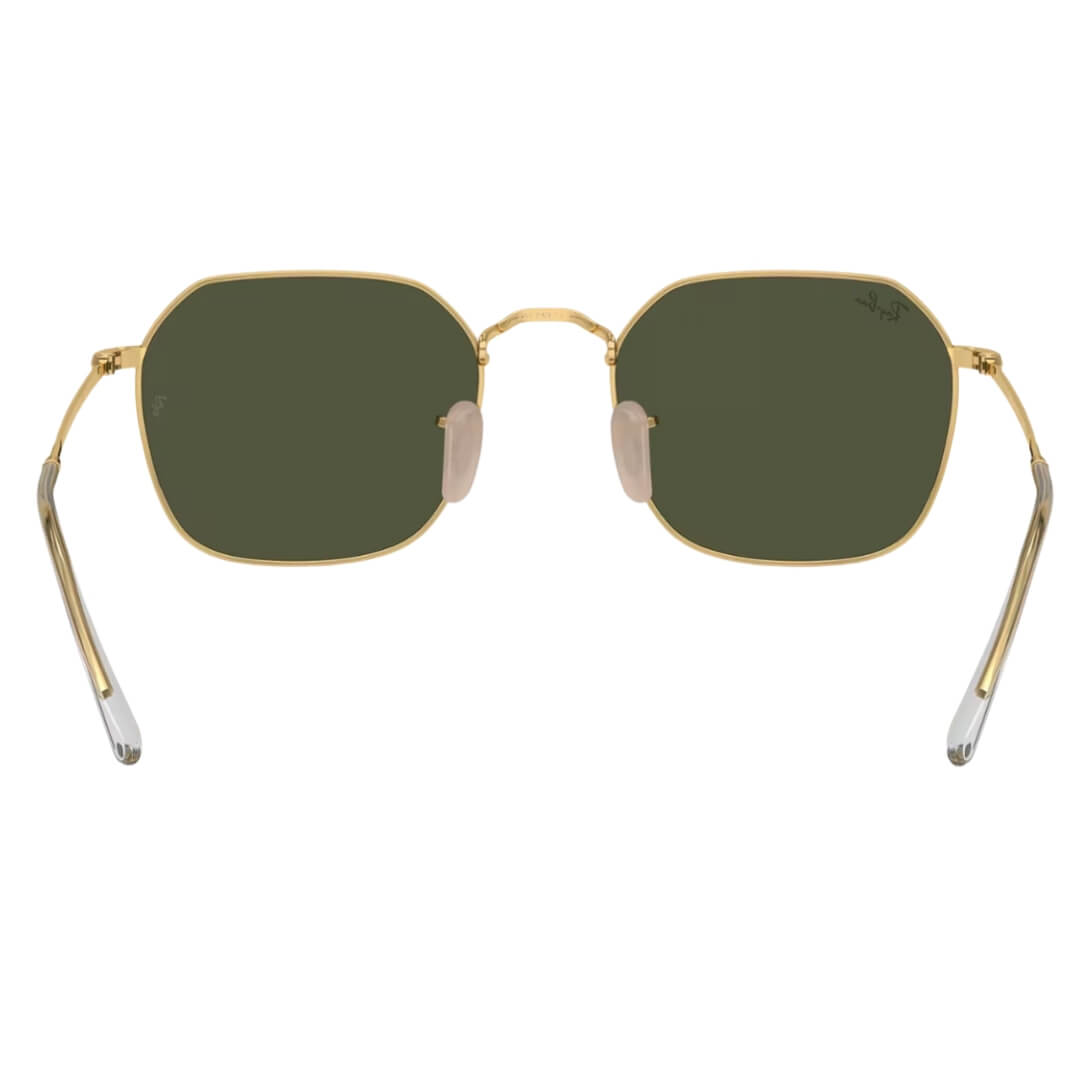 Ray-Ban Jim RB3694 001/31 Sunglasses - Gold Frame, Green Lens Back view