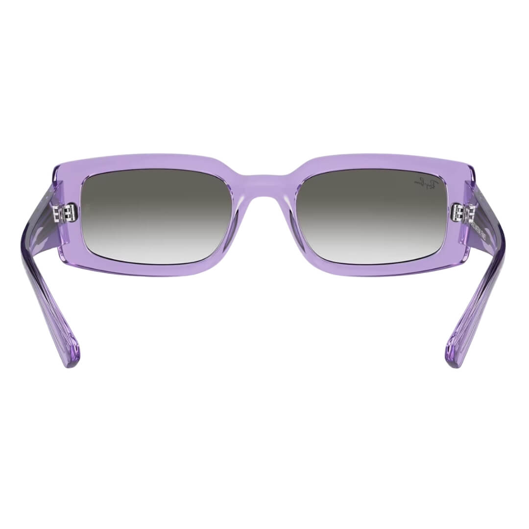 Ray-Ban Kiliane RB4395 66858E Sunglasses - Transparent Violet Frame, Light Grey Lens Back View