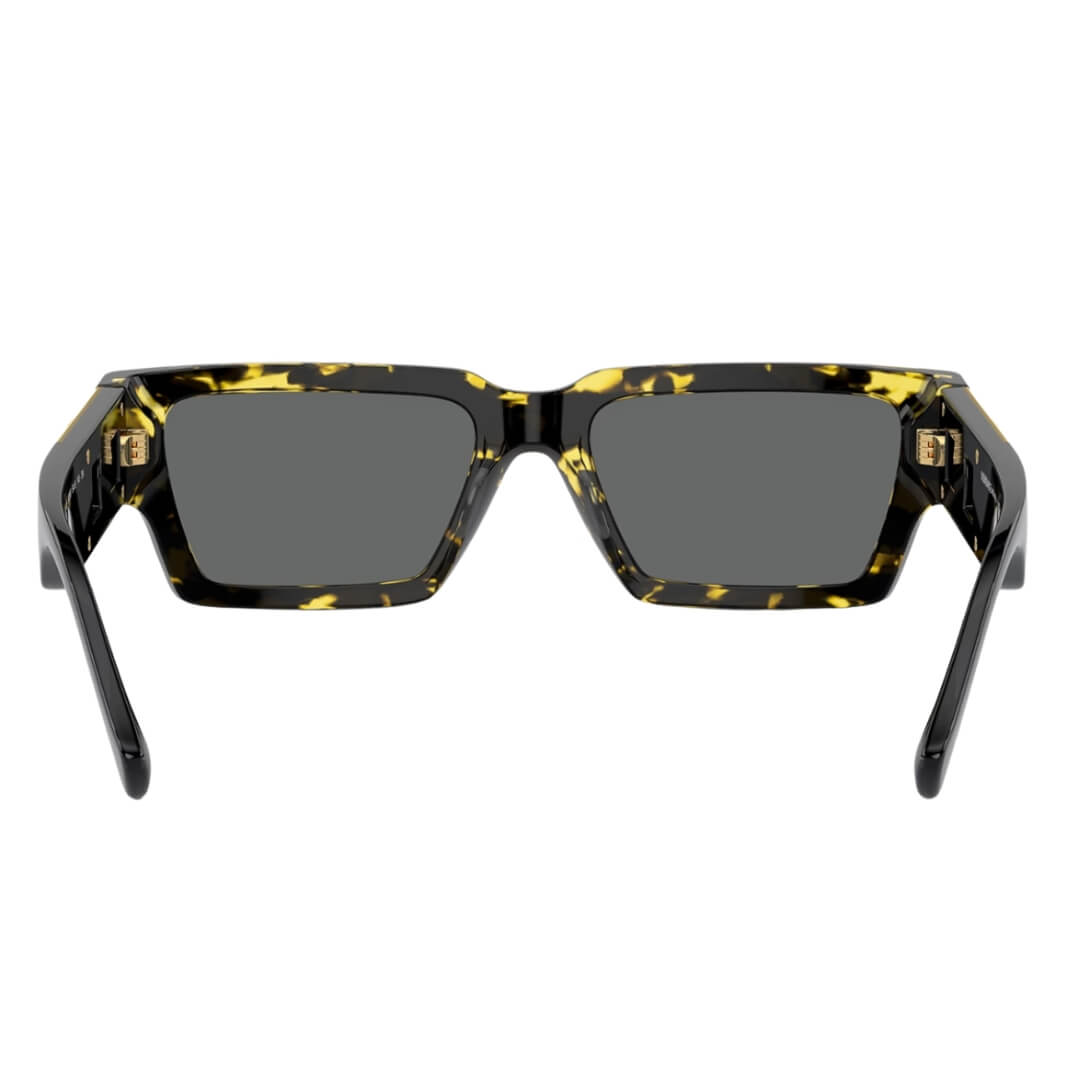 Versace VE4459 542887 - Havana Frame with Dark Grey Lens Back View