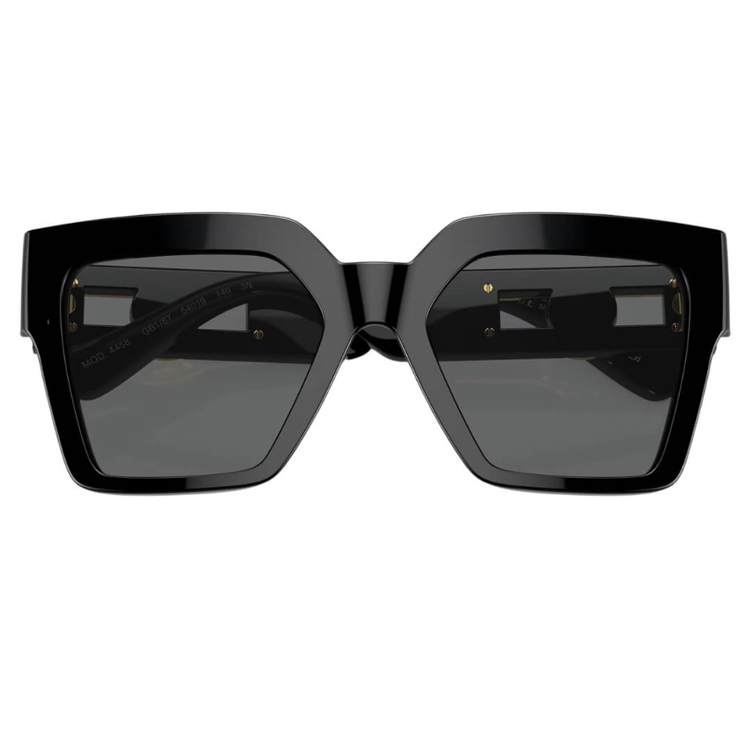 Versace VE4458 GB1/87 - Black Butterfly Frame with Dark Grey Lens Folded View