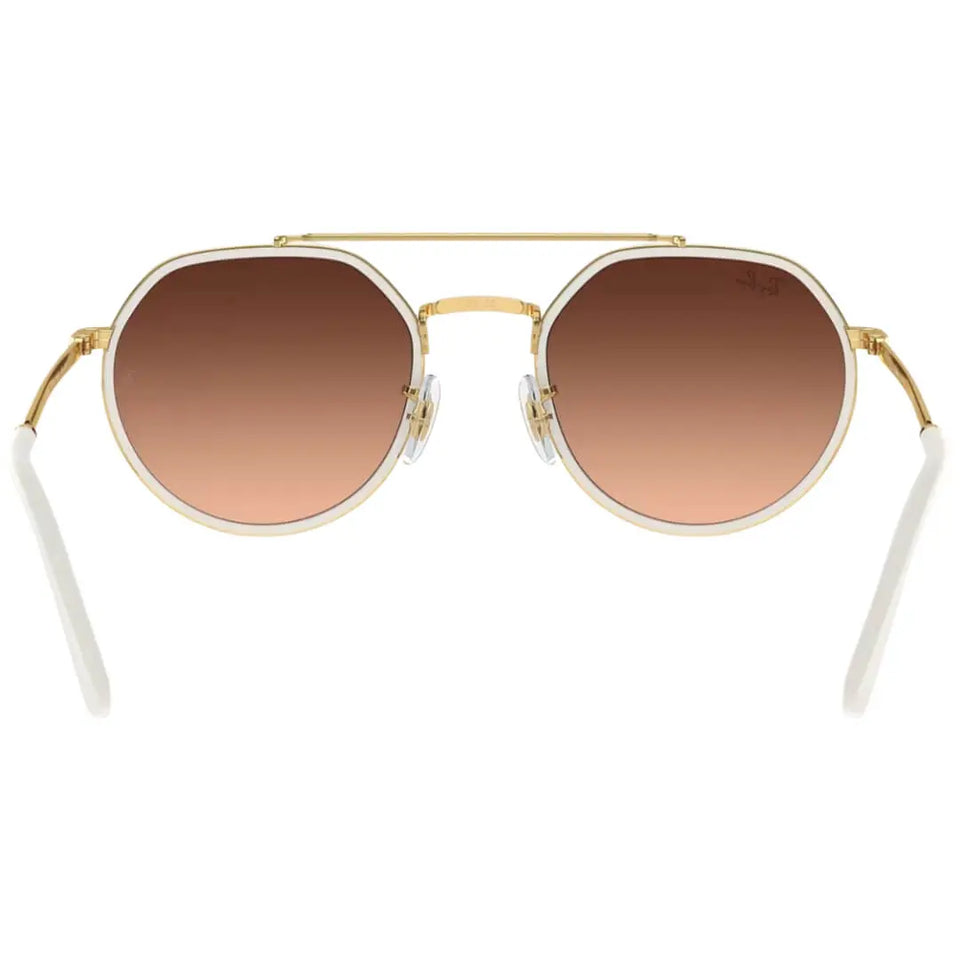 Ray-Ban RB3765 001/4O Sunglasses - Legend Gold Frame, Blue Mirror Lens Back View