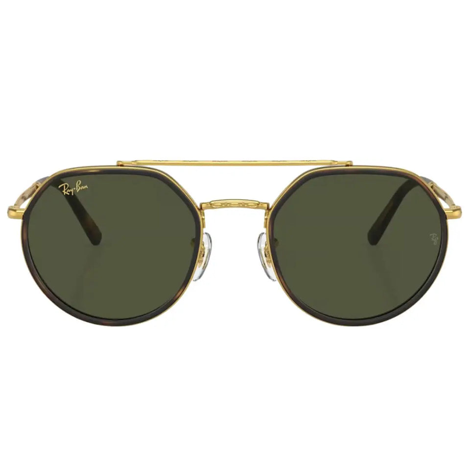 Ray-Ban RB3765 919631 Sunglasses - Legend Gold Frame with Green Lens Front View
