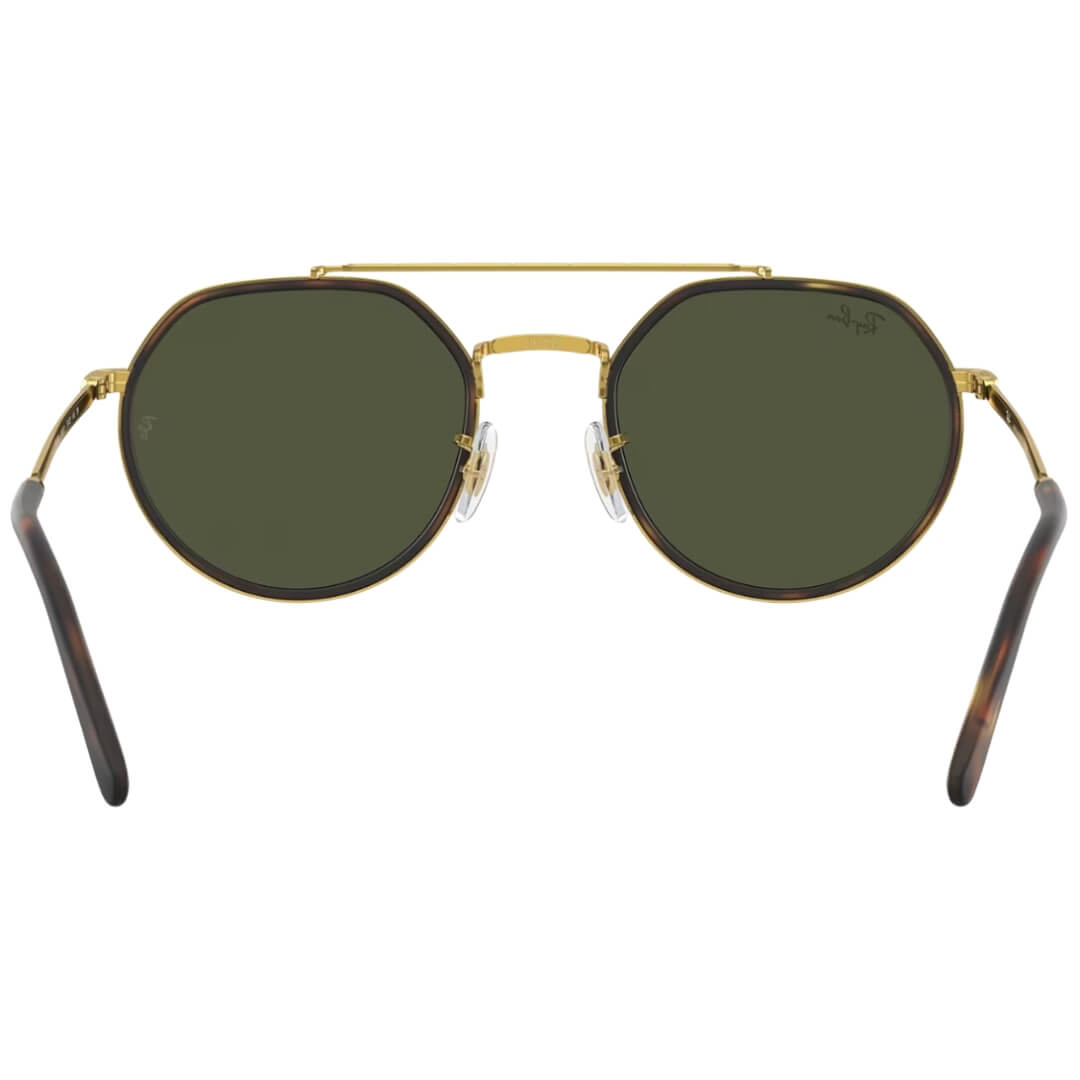 Ray-Ban RB3765 919631 Sunglasses - Legend Gold Frame with Green Lens Back view