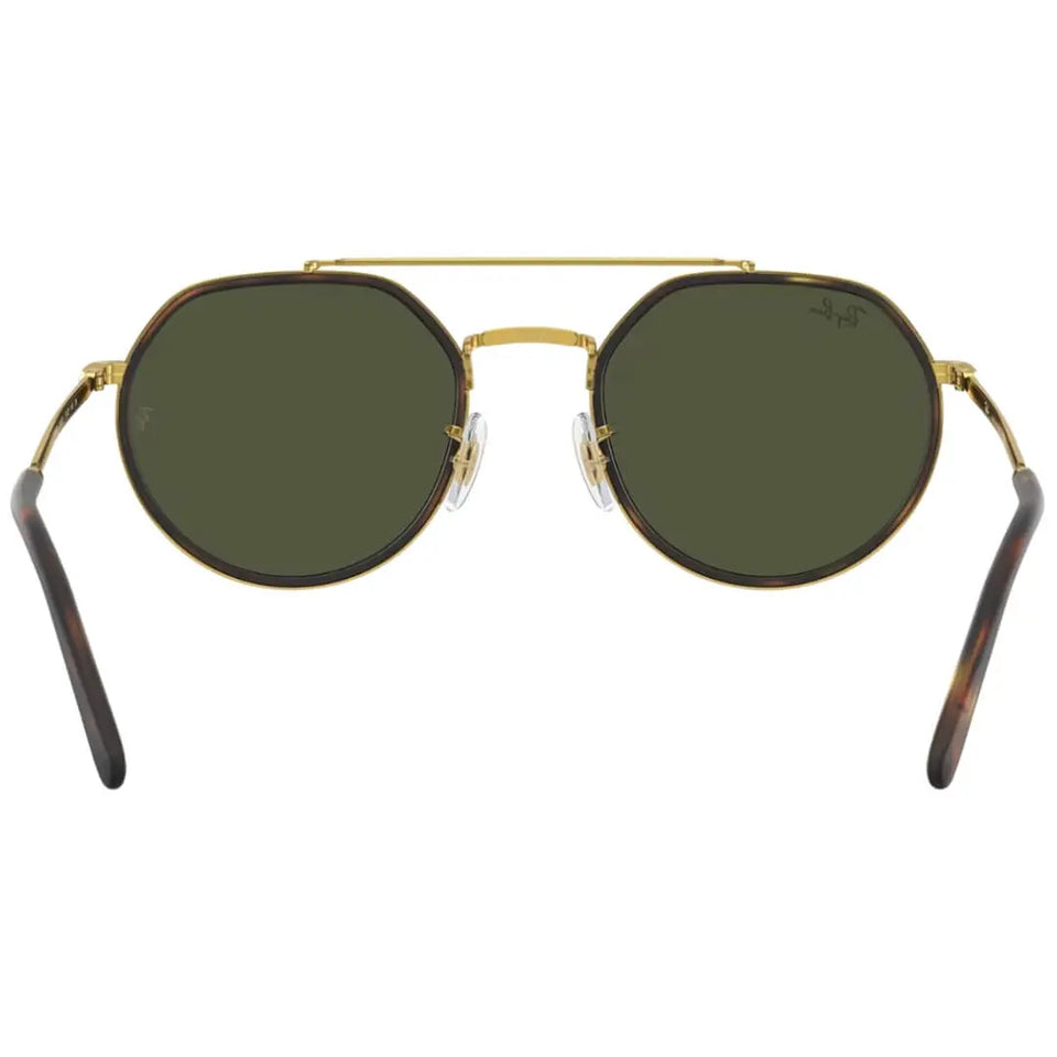 Ray-Ban RB3765 919631 Sunglasses - Legend Gold Frame with Green Lens Back view