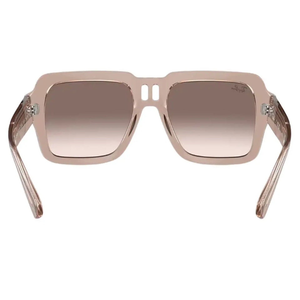Ray-Ban Magellan RB4408 67278Z - Transparent Light Brown Frame, Silver/Brown Lens Back View