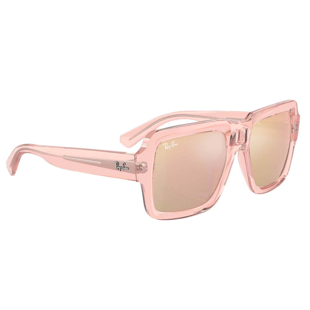 Ray-Ban Magellan RB4408 67286X - Transparent Pink Frame, Light Violet/Rose Gold Lens Front Right View