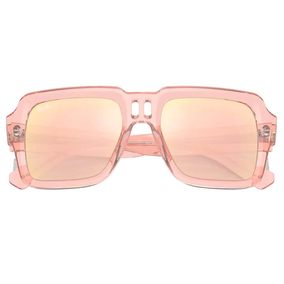 Ray-Ban Magellan RB4408 67286X - Transparent Pink Frame, Light Violet/Rose Gold Lens Folded View