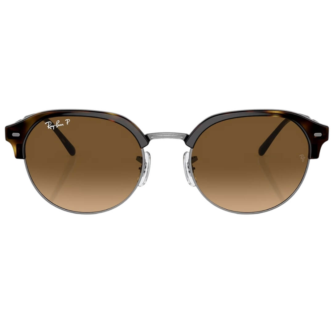 Ray-Ban RB4429 710/M2 - Havana on Gunmetal Frame with Polarized Brown Lens Front View