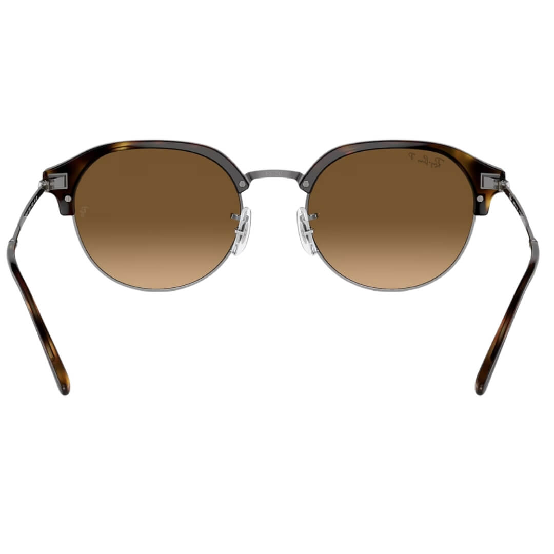 Ray-Ban RB4429 710/M2 - Havana on Gunmetal Frame with Polarized Brown Lens Back view