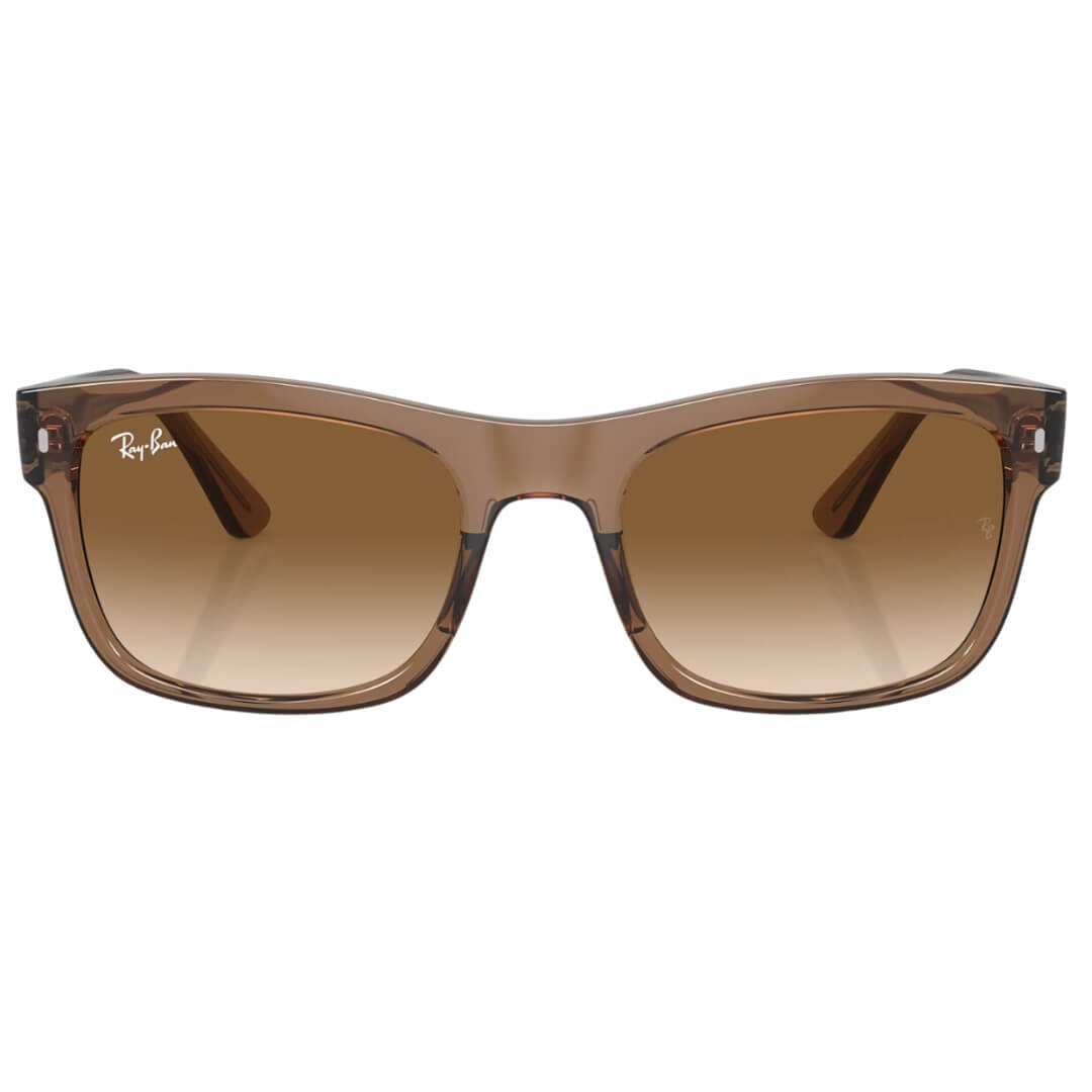 Ray-Ban RB4428 664051 - Transparent Light Brown Frame and Light Brown Lens Front View