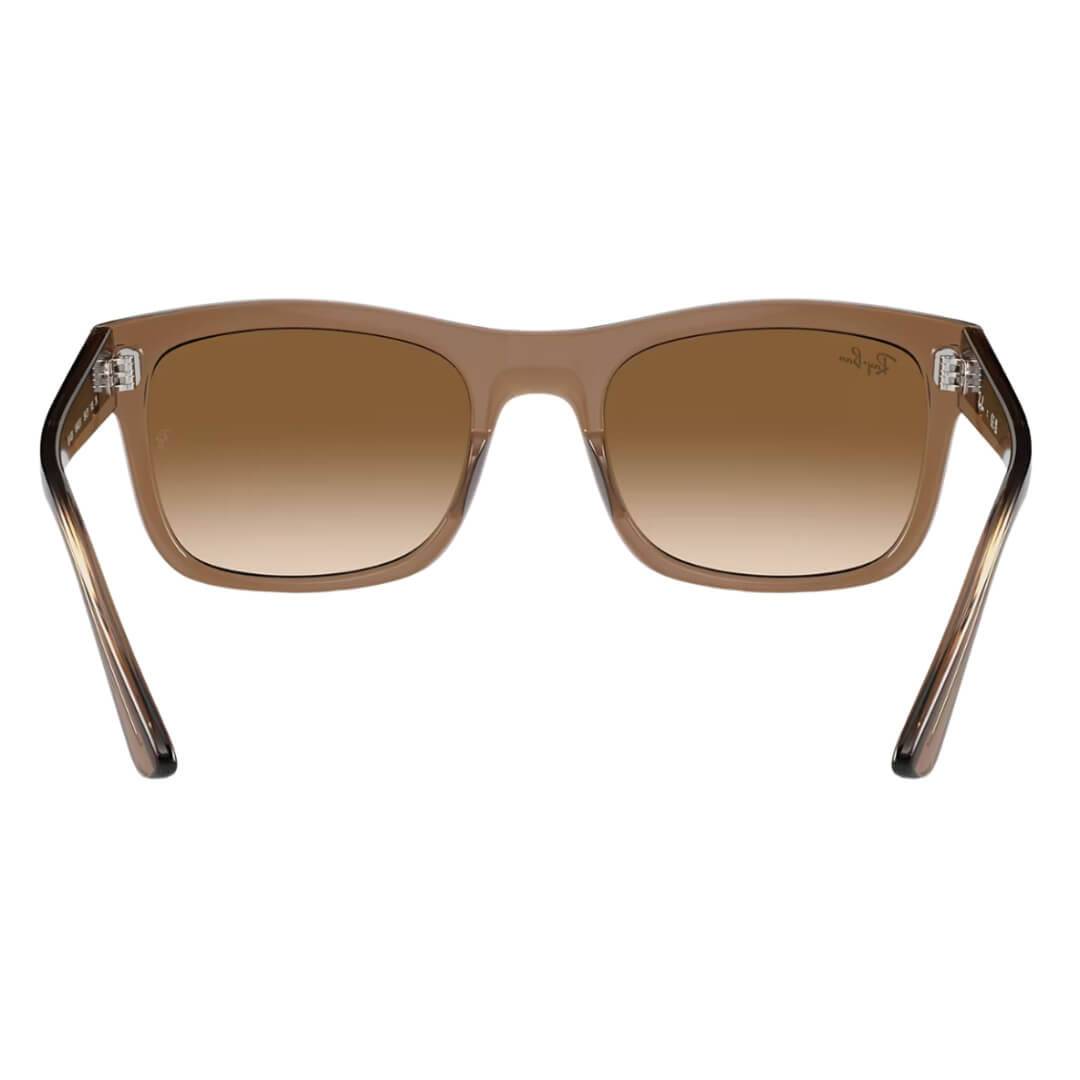 Ray-Ban RB4428 664051 - Transparent Light Brown Frame and Light Brown Lens Back View