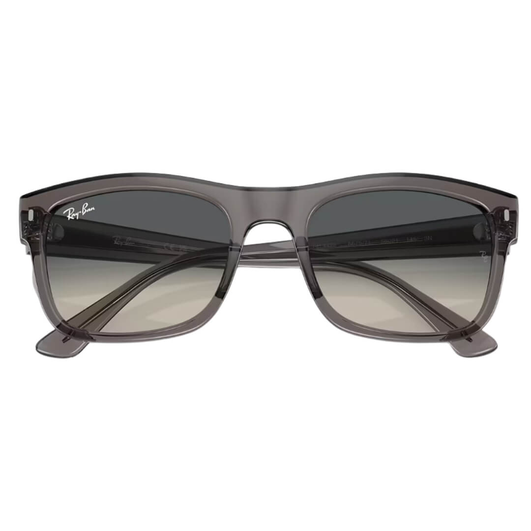 Ray-Ban RB4428 667571 - Opal Dark Grey Frame with Grey Lens Folded View