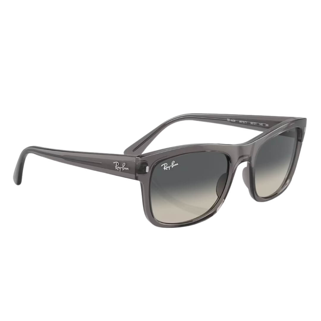 Ray-Ban RB4428 667571 - Opal Dark Grey Frame with Grey Lens Front left View
