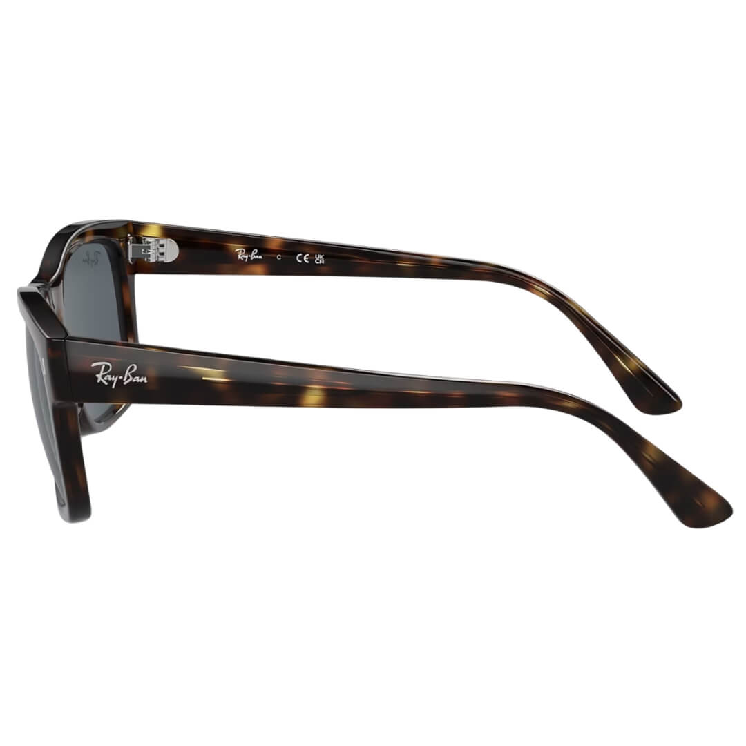 Ray-Ban RB4428 710/R5 - Havana Frame with Azure Blue Lens Side View