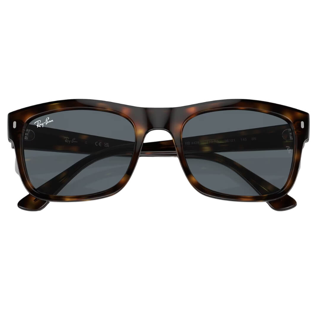 Ray-Ban RB4428 710/R5 - Havana Frame with Azure Blue Lens Folded View