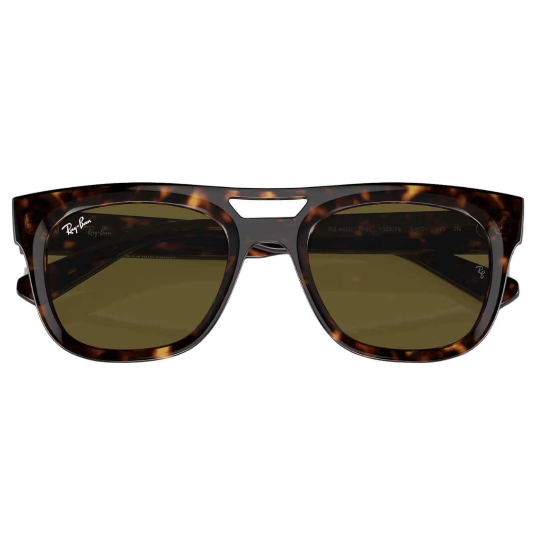 Ray-Ban Phil RB4426 135973 - Havana Frame with Dark Brown Lens Folded View