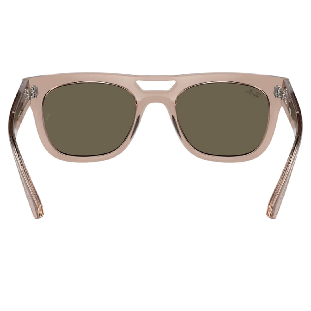 Ray-Ban Phil RB4426 6727/3 - Transparent Light Brown Frame, Brown Lens Back View