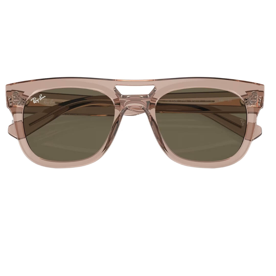 Ray-Ban Phil RB4426 6727/3 - Transparent Light Brown Frame, Brown Lens Folded View