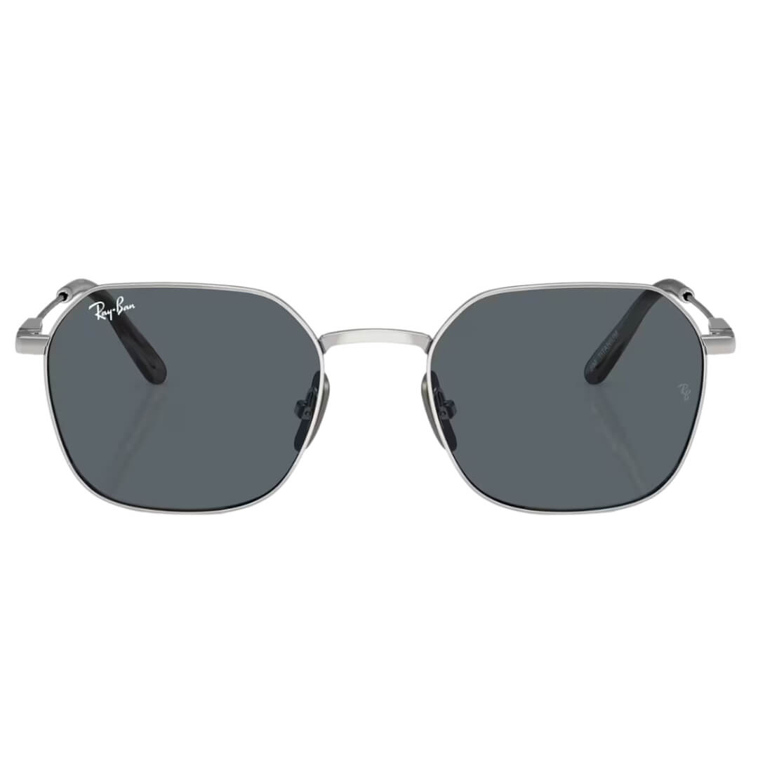 Ray-Ban Jim Titanium RB8094 9209R5 - Silver Frame with Blue Lens