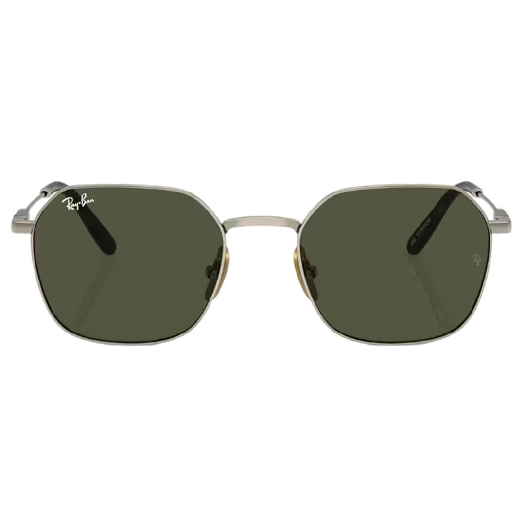 Ray-Ban Jim Titanium RB8094 926531 - Gold Frame with Green Lens Front View