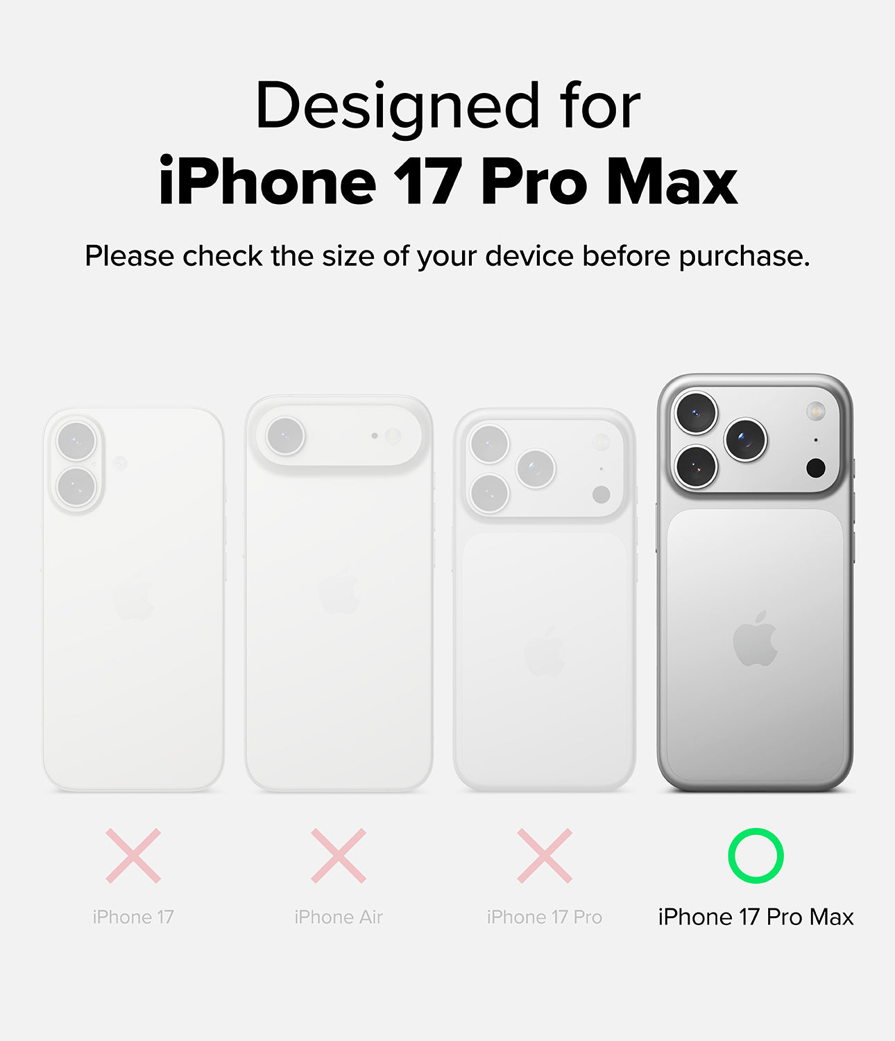 iPhone 17 Pro Max Case Alles Gun Metal by Ringke