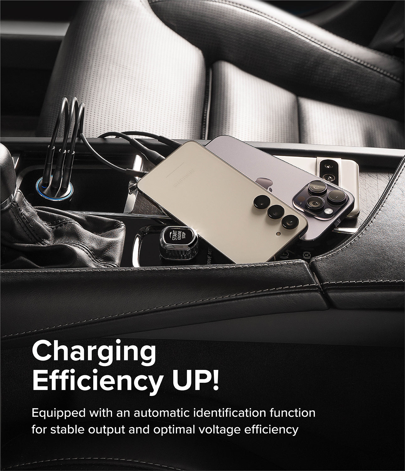 Ringke 3 Ports Car Fast Charger