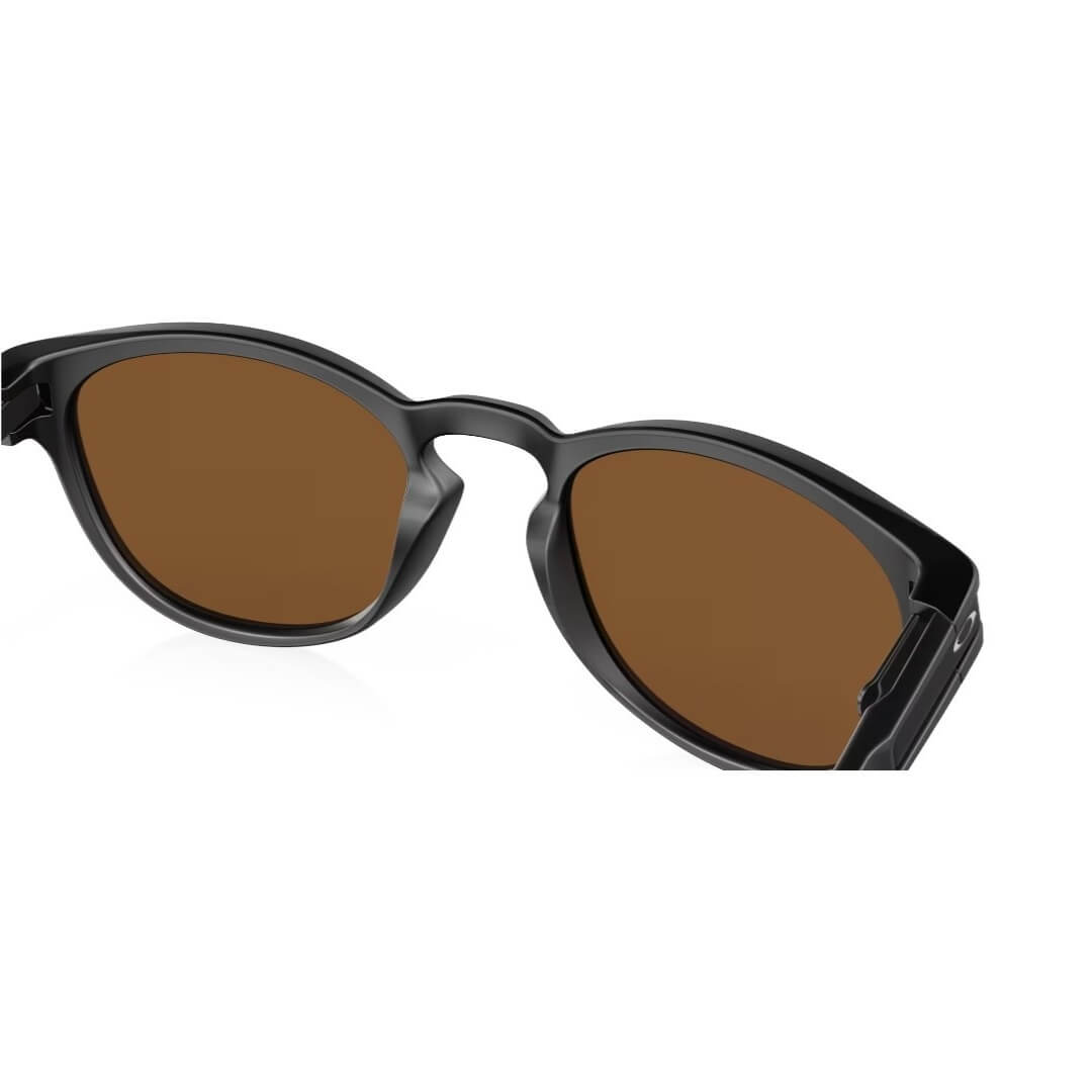 Oakley Latch OO9265 926555 Sunglasses - Matte Black Frame, Prizm Violet Lens Back Side Views