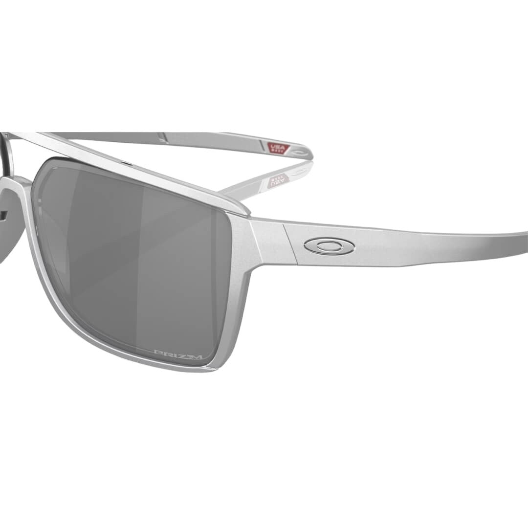 Oakley Castel OO9147 914707 Sunglasses - X-Silver Frame, Prizm Black Lens Left Front View