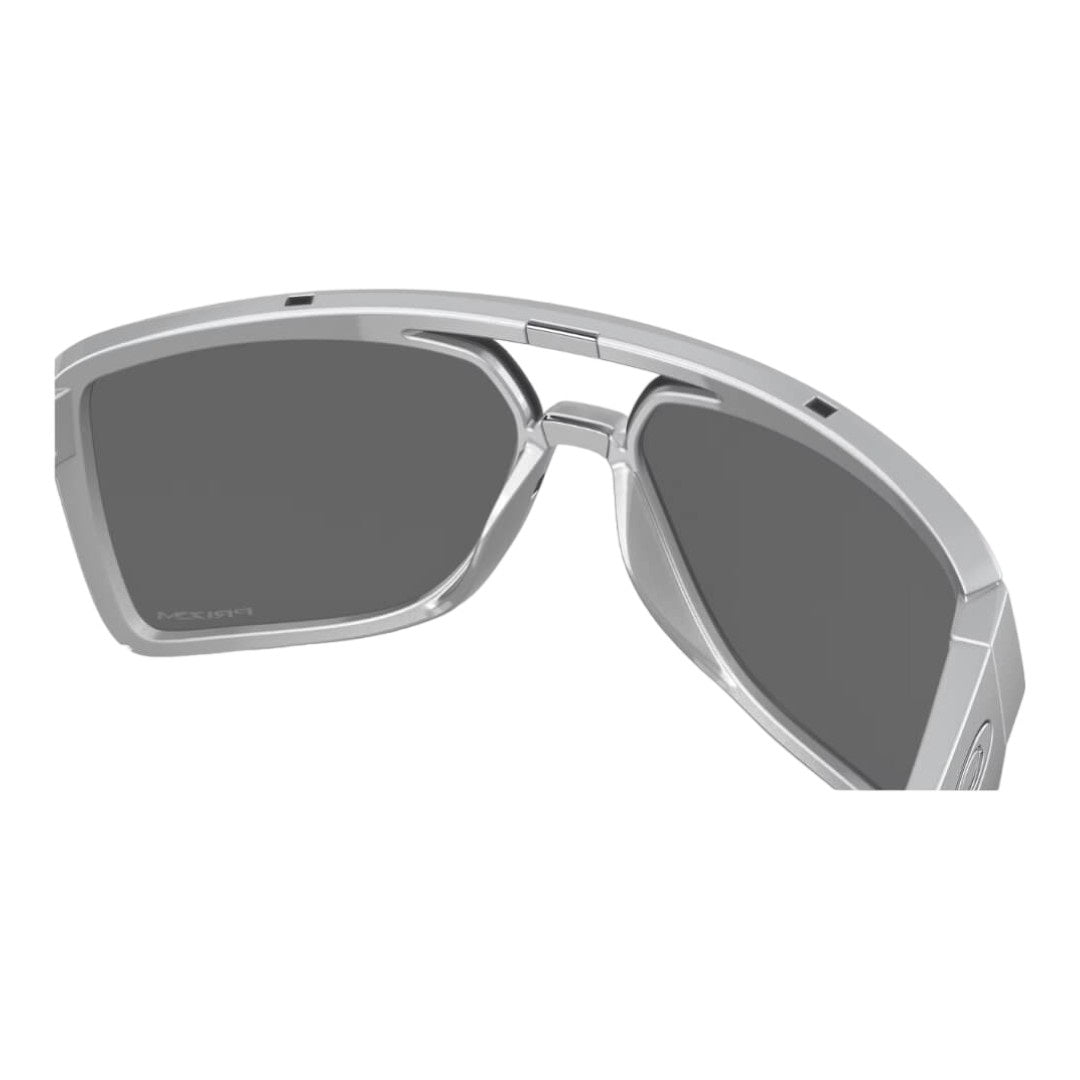 Oakley Castel OO9147 914707 Sunglasses - X-Silver Frame, Prizm Black Lens Back View