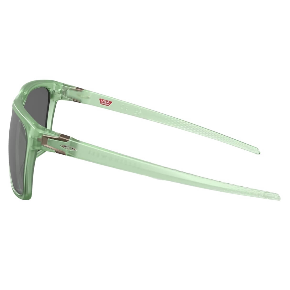 Oakley OO9100 Leffingwell 910017 Sunglasses - Matte Jade with Prizm Lens Side view